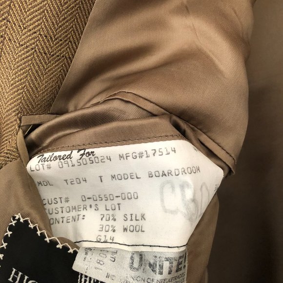HICKEY FREEMAN Silk/Wool Sport Coat Size 44R - Picture 8 of 12